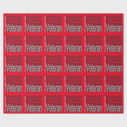 CUSTOM Veteran Buitengewoon Cadeaupapier (Vlak)