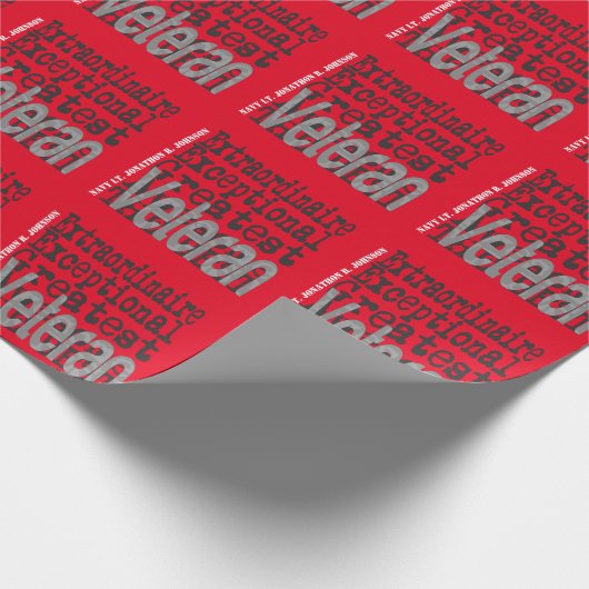 CUSTOM Veteran Buitengewoon Cadeaupapier (Hoek)