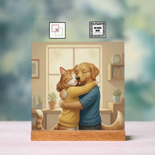 Custom Veterinarian Event Acrylic Pedestal Sign  Acryl Bord (Neutraal)