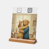 Custom Veterinarian Event Acrylic Pedestal Sign  Acryl Bord (Hoek)