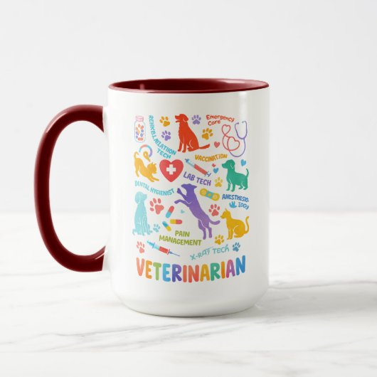Custom Veterinarian Mug | Vet Doctor’s Day Mok (Links)
