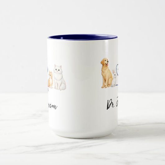 Custom Veterinarian | Personalized  Doctor’s Day Mok (Midden)