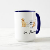 Custom Veterinarian | Personalized Doctor’s Day Mok (Voorkant rechts)