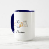 Custom Veterinarian | Personalized Doctor’s Day Mok (Voorkant links)