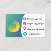 Custom Veterinary Clinic Visitekaartje (Achterkant)