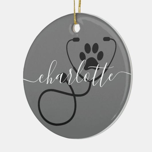 Custom Veterinary Tech Vet Assistant Keramisch Ornament (Links)
