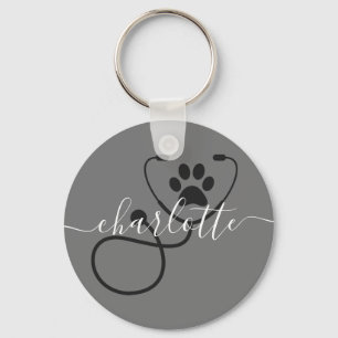Custom Veterinary Tech Vet Assistant Sleutelhanger