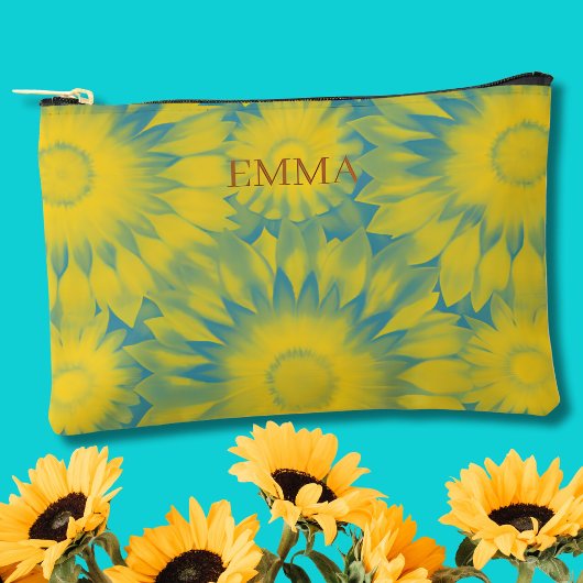 Custom Vibrant Sunflower Tie-Dye Art Etui