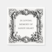 Custom Victorian Scroll Frame – Elegant funeral Servet (Voorkant)