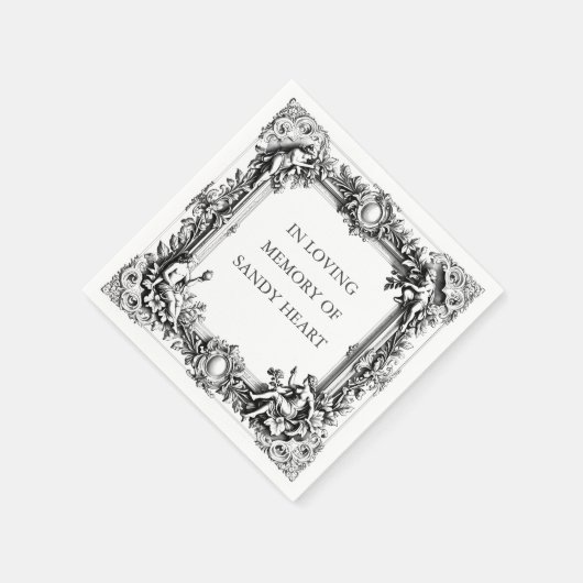 Custom Victorian Scroll Frame – Elegant funeral Servet (Hoek)