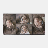 Custom Vier Foto Collage Desk Mat (Voorkant)