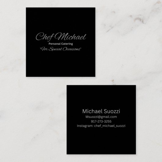 Custom Vierkante Visitekaartjes, Elegante Matte Ka Vierkante Visitekaartje (Voorkant / Achterkant)