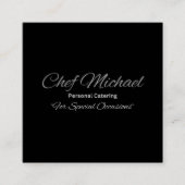 Custom Vierkante Visitekaartjes, Elegante Matte Ka Vierkante Visitekaartje (Voorkant)