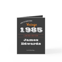 Custom Vintage 1985 Limited Edition Verjaardag
