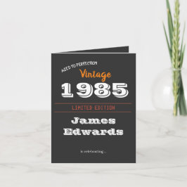 Custom Vintage 1985 Limited Edition Verjaardag