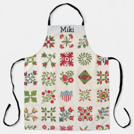 Custom Vintage Aesthetic Christmas Holiday Quilt Schort