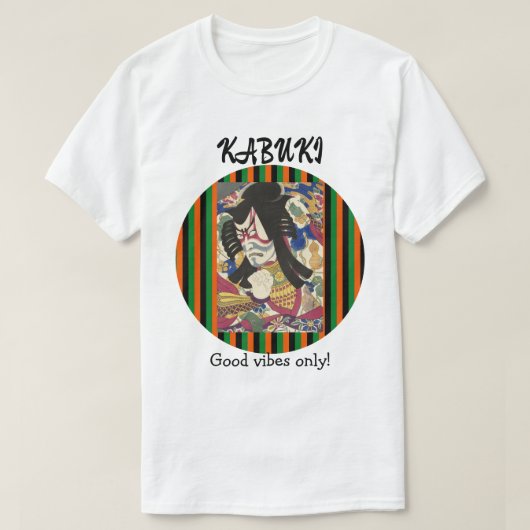 Custom Vintage Aesthetic Japanese Kabuki Art  T-shirt (Design voorkant)