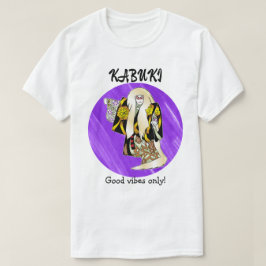 Custom Vintage Aesthetic Japanese Kabuki Purple T-shirt