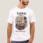 Custom Vintage Aesthetic Japanese Kabuki Theater T-shirt (Voorkant)