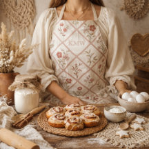 Custom Vintage Blush Pink Floral Lattice Pattern