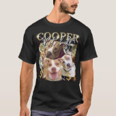 Custom Vintage Bootleg Pet Photo Collage T-Shirt (Voorkant)