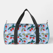 Custom Vintage Cottagecore Strawberry Pattern Plunjezak (Achterkant)