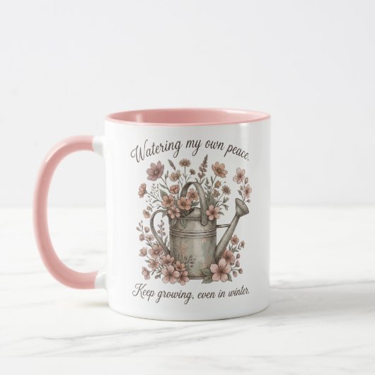 Custom Vintage Floral Botanical Mok (Links)