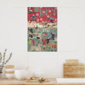 CUSTOM Vintage Japanese Circus Art Print  (Keuken)