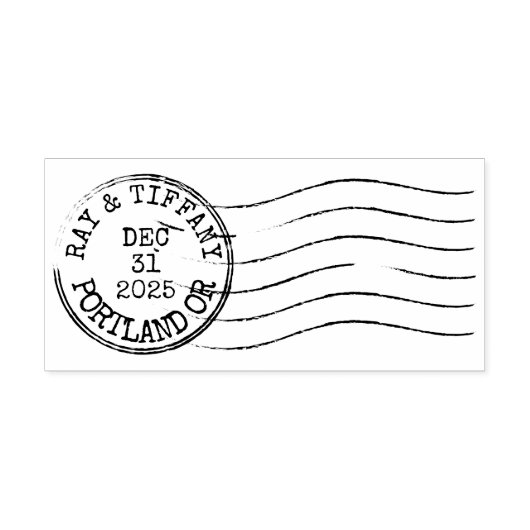 Custom Vintage Letter Postmark Rubberstempel (Afrduk)