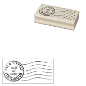 Custom Vintage Letter Postmark Rubberstempel (Gestempeld)