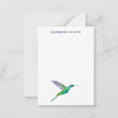 Custom Violetear Hummingbird Notitiekaartje (Voorkant)