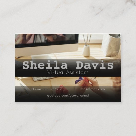 Custom Virtual Assistant Visitekaartje (Achterkant)