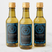 Custom Vishuddha Throat Chakra Essential Oil Label Wijn Etiket (Flessen)