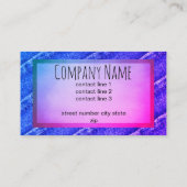 Custom visitekaartje dubbelzijdig blauw en paarse (Achterkant)