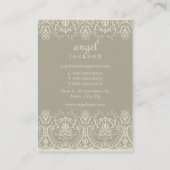 CUSTOM VISITEKAARTJE elegant gedetailleerd P8 (Achterkant)