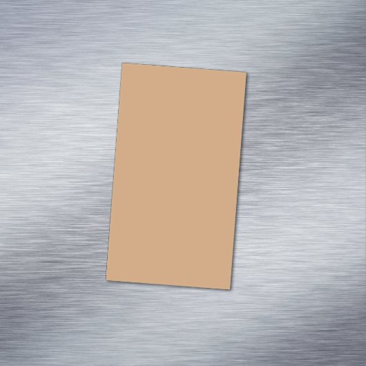Custom Visitekaartje Magnet – Warm Sand Magnetisch Visitekaartje (Voorbeeld)