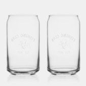 Custom Vissen Club Blikvorm Glas (Achterkant)