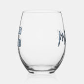 Custom Vissen is Happiness Funny Vist Wijnglas Zonder Voet (Links)