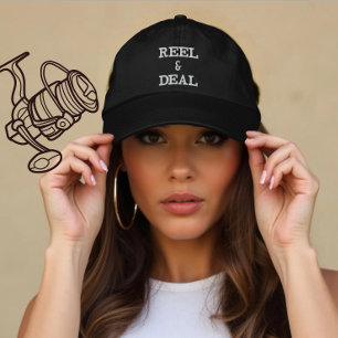 Custom Vissen Reel & Deal Gift voor Anglers Geborduurde Pet