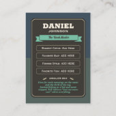 Custom Vissen Trading Kaart, Visser Kaart Gifts Contactkaartje (Achterkant)