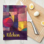 Custom Vivid Abstract Geometric Art  Theedoek (Quarter Fold)