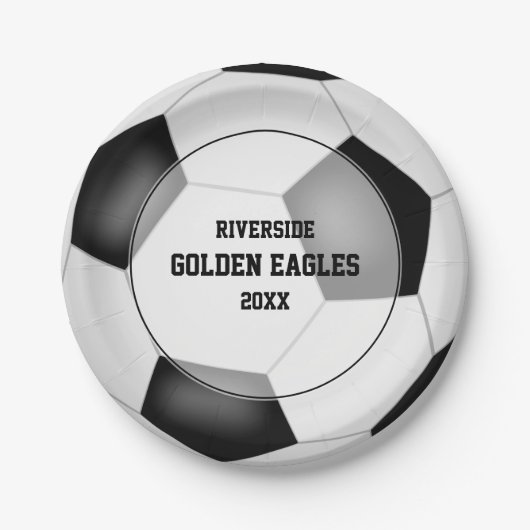 Custom Voetbal Party Sport Banket Papier bord (Voorkant)