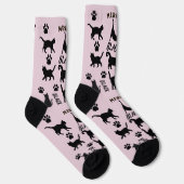 Custom Void Cat Socks | Cute Black Cat Mom Gift Sokken (Rechts)