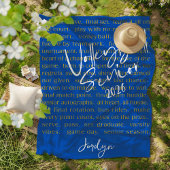 Custom Volleybal Senior Motivatie Typografie Fleece Deken