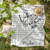 Custom Volleybal Senior Motivatie Typografie Fleece Deken