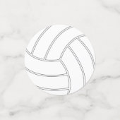 Custom Volleyball Party Table Confetti (Kleine voorkant)