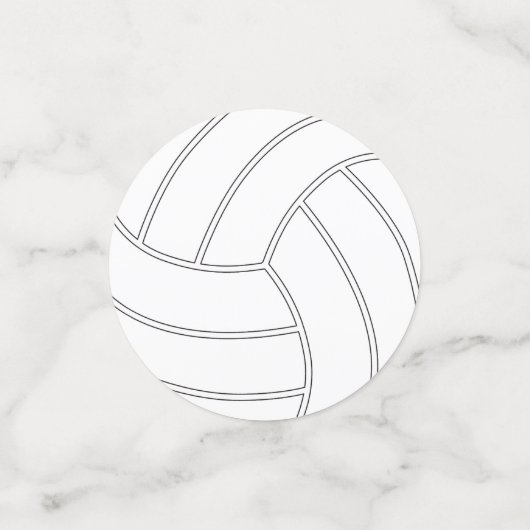 Custom Volleyball Party Table Confetti