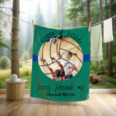 Custom Volleyball Picture Senior Night Graduation Fleece Deken