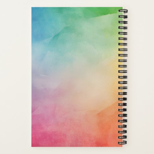 Custom Volleyball Rainbow Senior Class of Notitieboek (Achterkant)