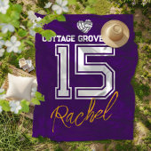 Custom Volleyball Senior Keepsake Gift Fleece Deken